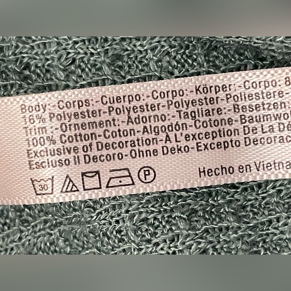 Free People ~ All You Want Sage Green Thermal‎ Turtleneck Bodysuit Medium - Picture 12 of 12